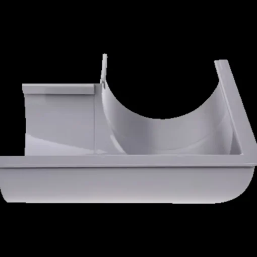 Plastmo udvendig gering nr. 12, 90° grå