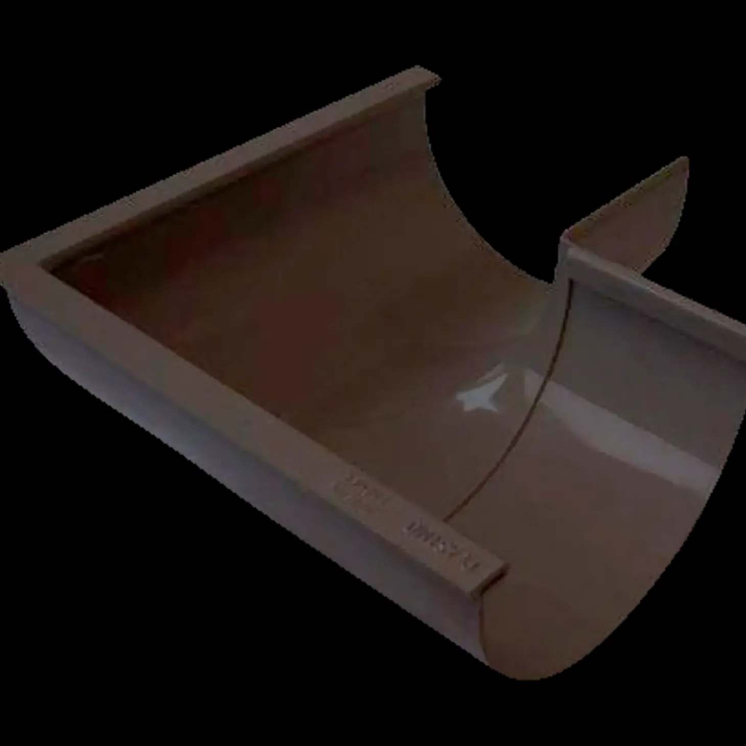 Plastmo udvendig gering nr. 10, 90° sort