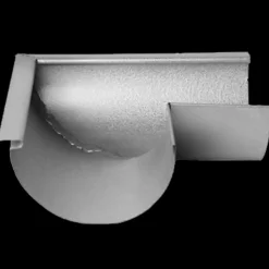 Plastmo udvendig gering nr. 12, 90° aluzink