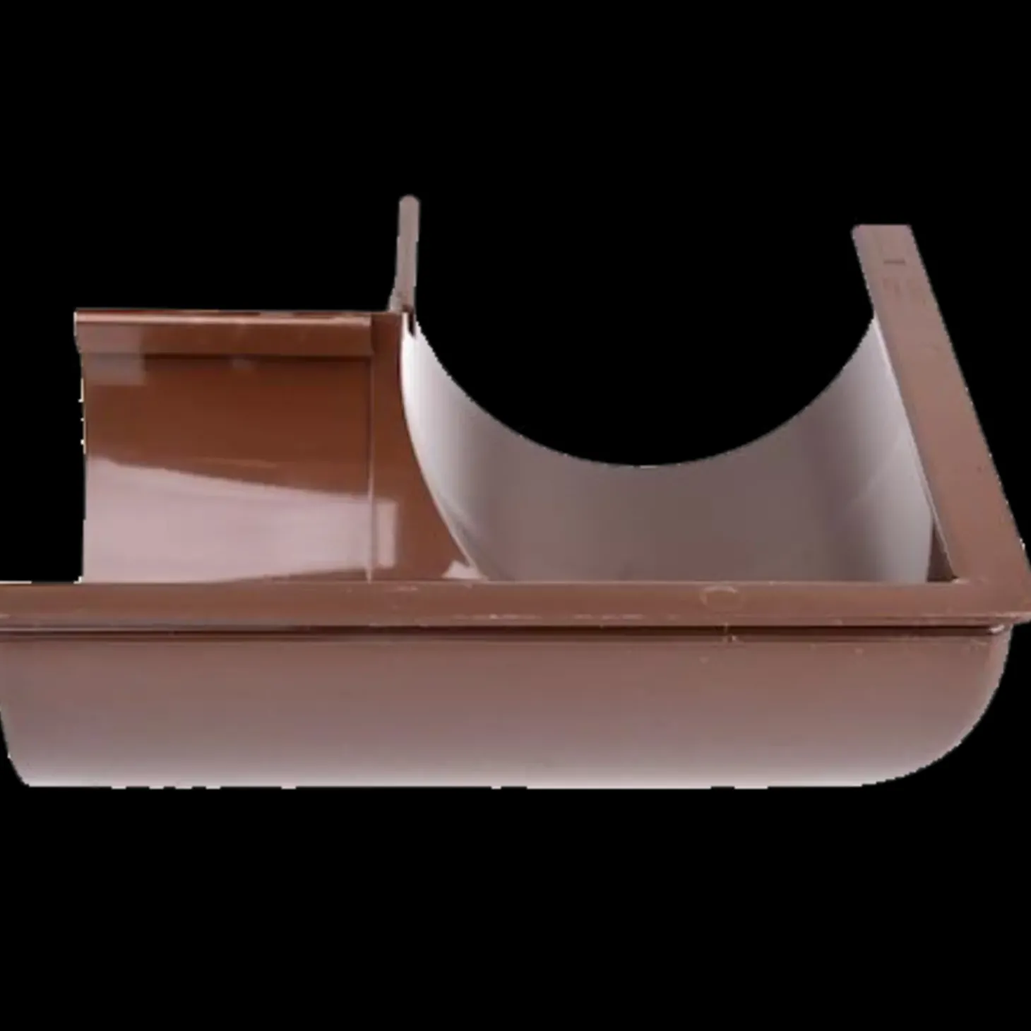 Plastmo udvendig gering nr. 10, 90° brun