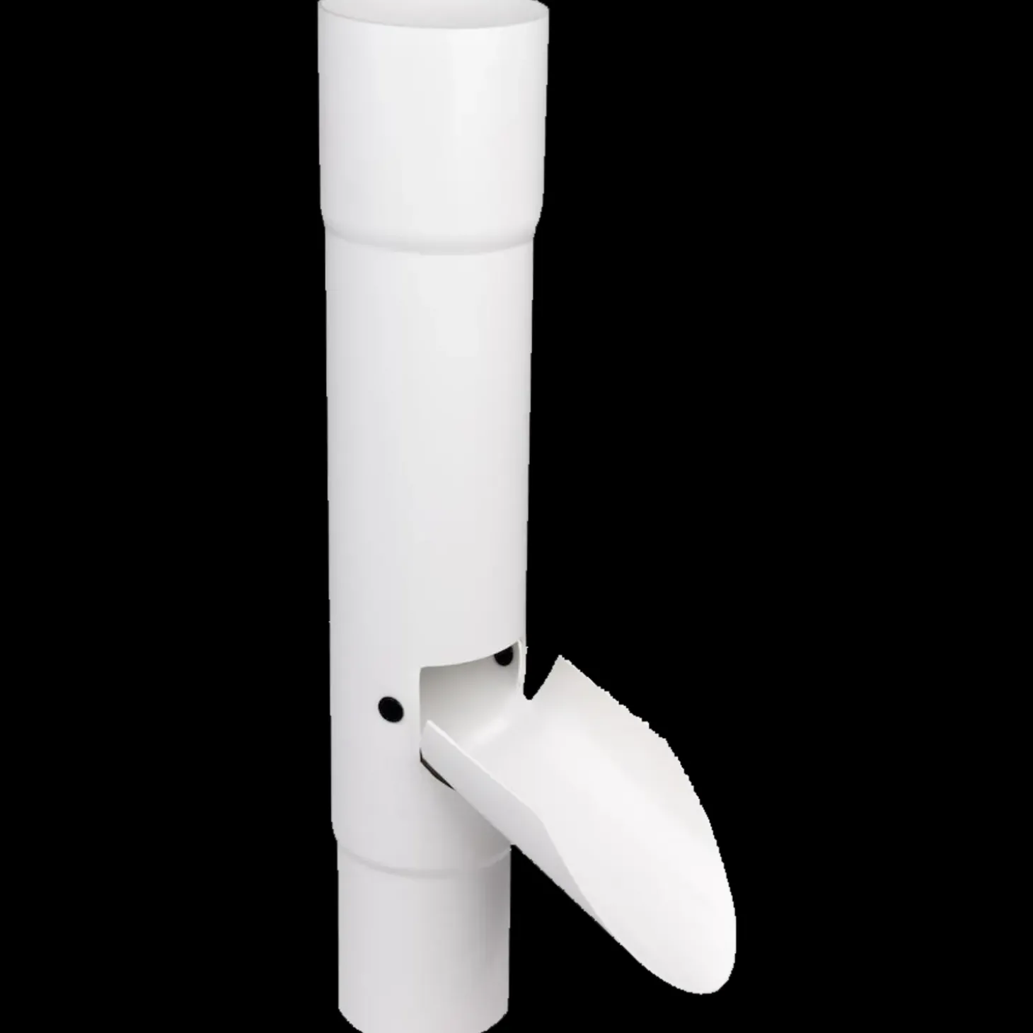 Plastmo vandudviser m/klap 90 mm hvid