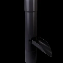 Plastmo vandudviser m/klap 75 mm sort