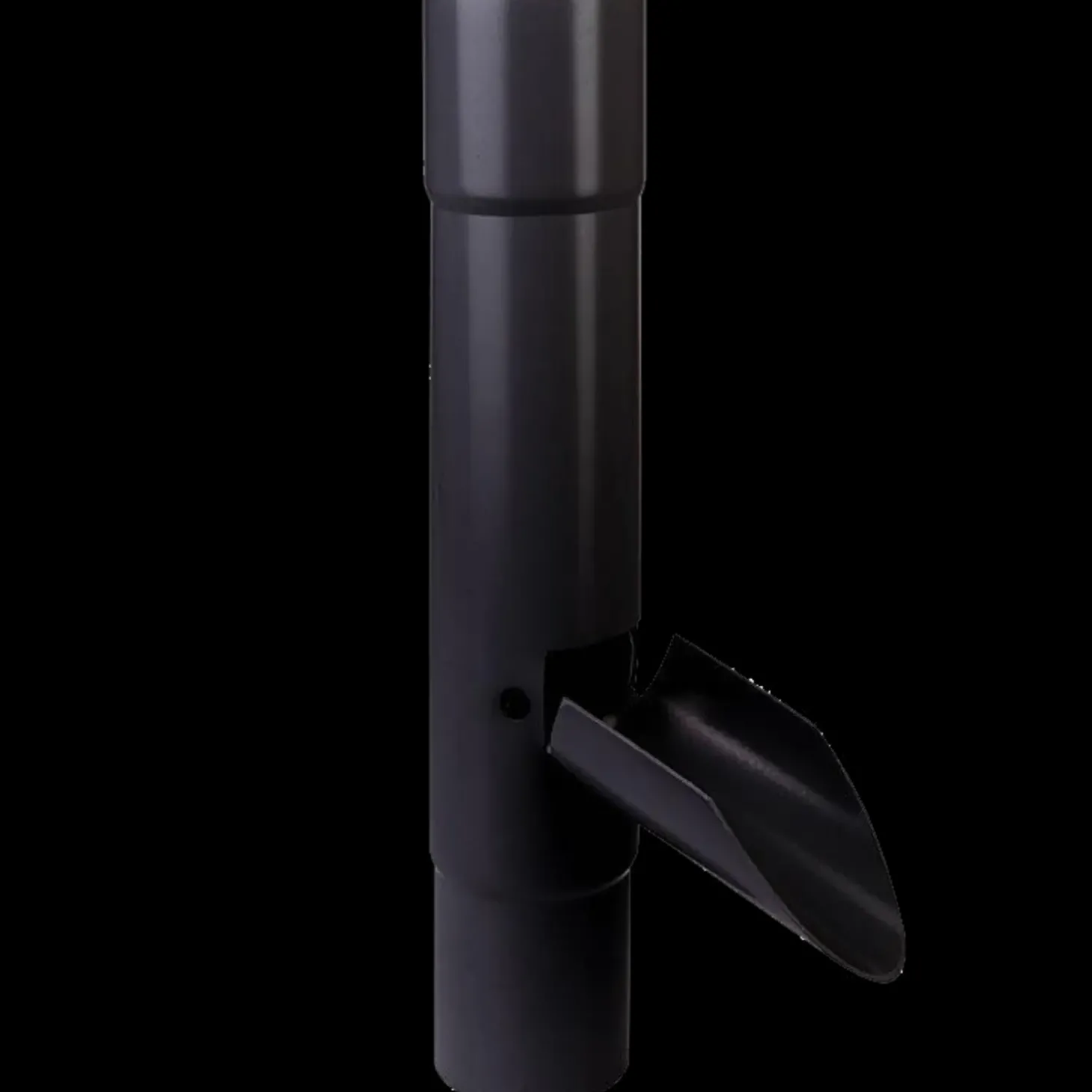 Plastmo vandudviser m/klap 75 mm sort