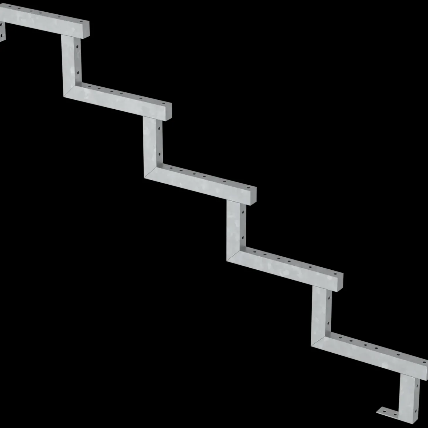 Plus 34,2° Trappevange 5 trin m/beslag Trindybde 28 cm