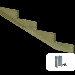 Plus 19º Trappevange 4 trin m/beslag  Trindybde 39 cm