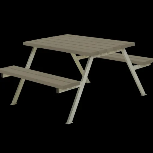 Plus Alpha bord- og bænkesæt trykimprægneret, 118 cm