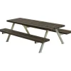 PLUS Alpha Junior Bord/Bænkesæt 177 cm RePlast Sort