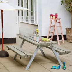 Plus Alpha Junior Bord/Bænkesæt 177 cm sort