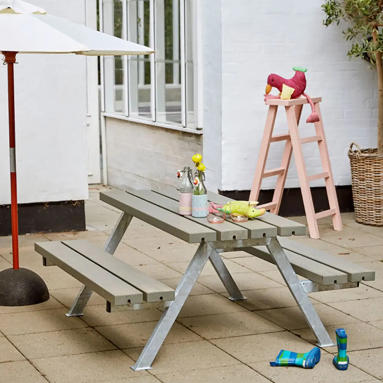 Plus Alpha Junior Bord/Bænkesæt 177 cm sort