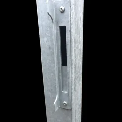 Plus Artura enkeltlåge m/stålstolpe venstrehængt 99x95 cm skifergrå