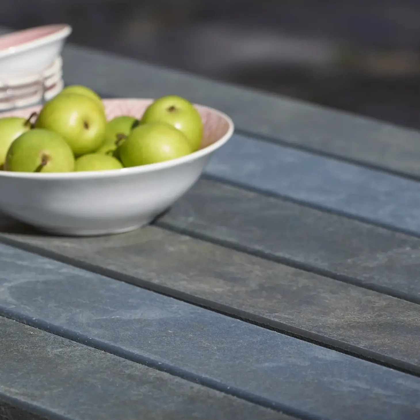 Plus Basic bord/bænkesæt med 2 ryglæn 177 cm trykimp