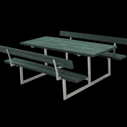 Plus Basic bord/bænkesæt med 2 ryglæn 177 cm trykimp