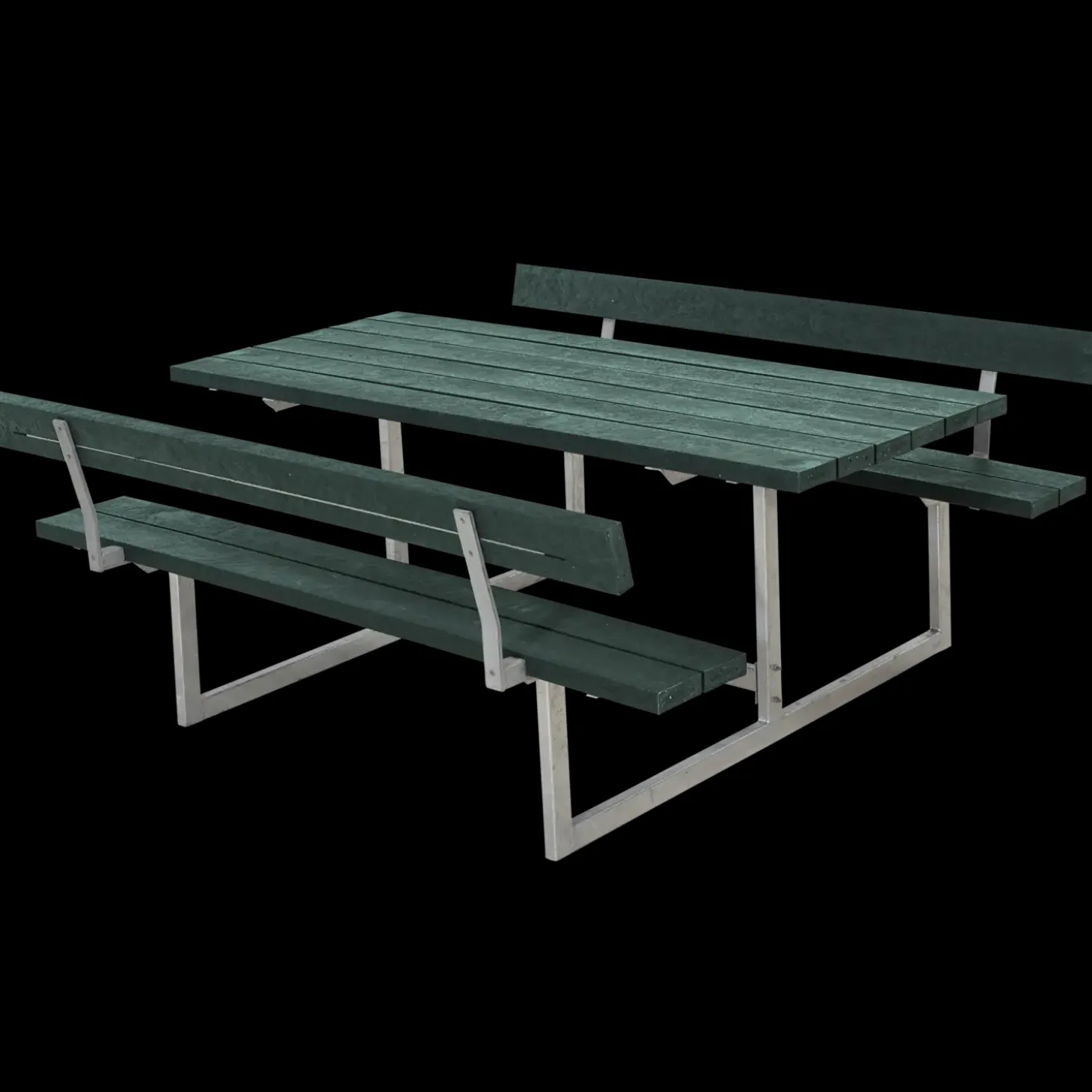 Plus Basic bord/bænkesæt med 2 ryglæn 177 cm trykimp