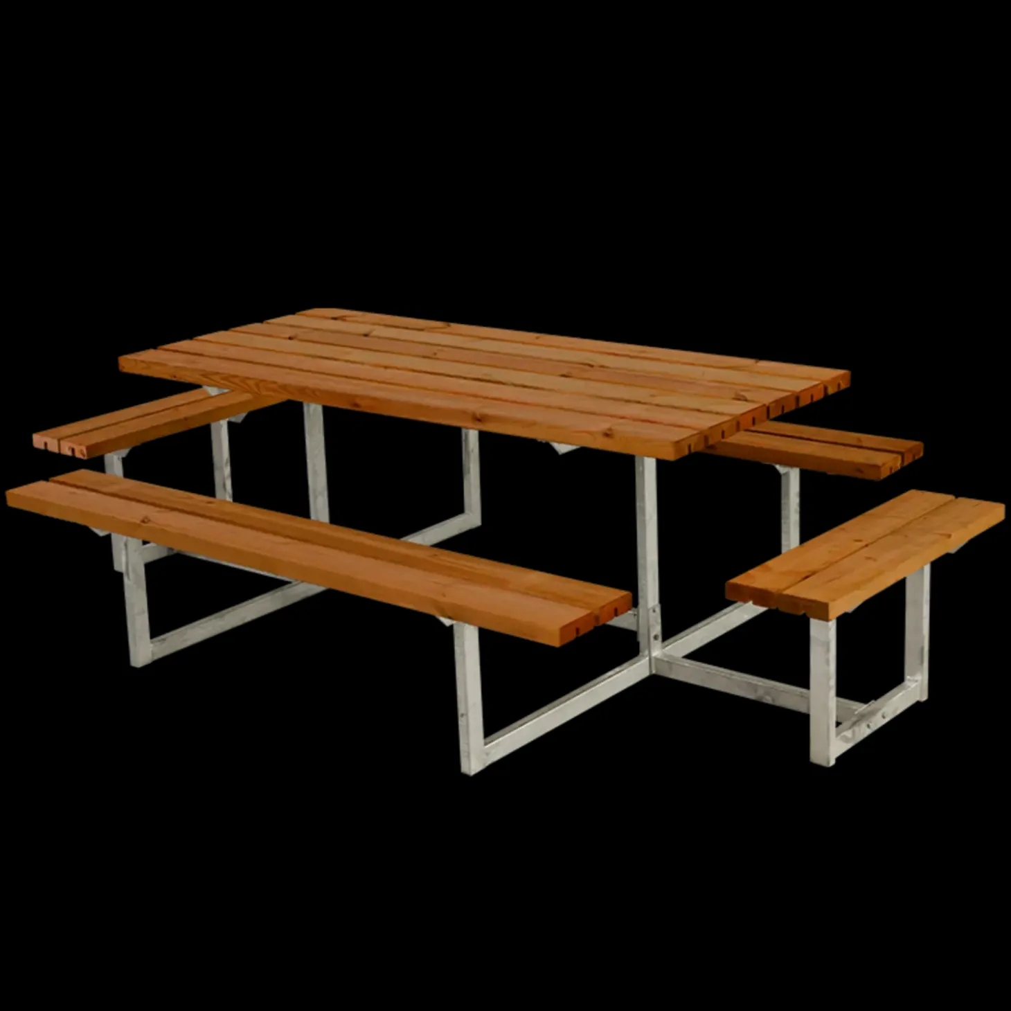 Plus Basic bord/bænkesæt med 2 påbygninger 260 cm trykimp