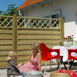 Plus Bergen hegn m/espalier 180x120 cm trykimprægneret
