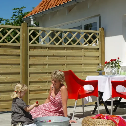 Plus Bergen hegn m/espalier 180x120 cm trykimprægneret
