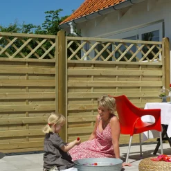 Plus Bergen hegn m/espalier 180x120 cm trykimprægneret
