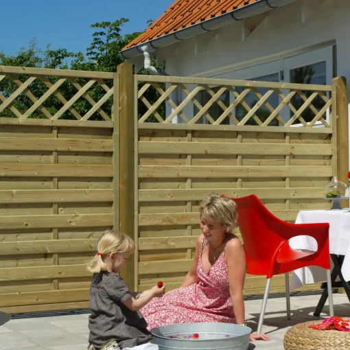 Plus Bergen hegn m/espalier 180x120 cm trykimprægneret