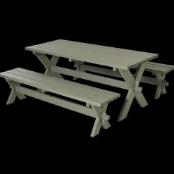 Plus bord- og bænkesæt trykimprægneret A/B, 177 cm