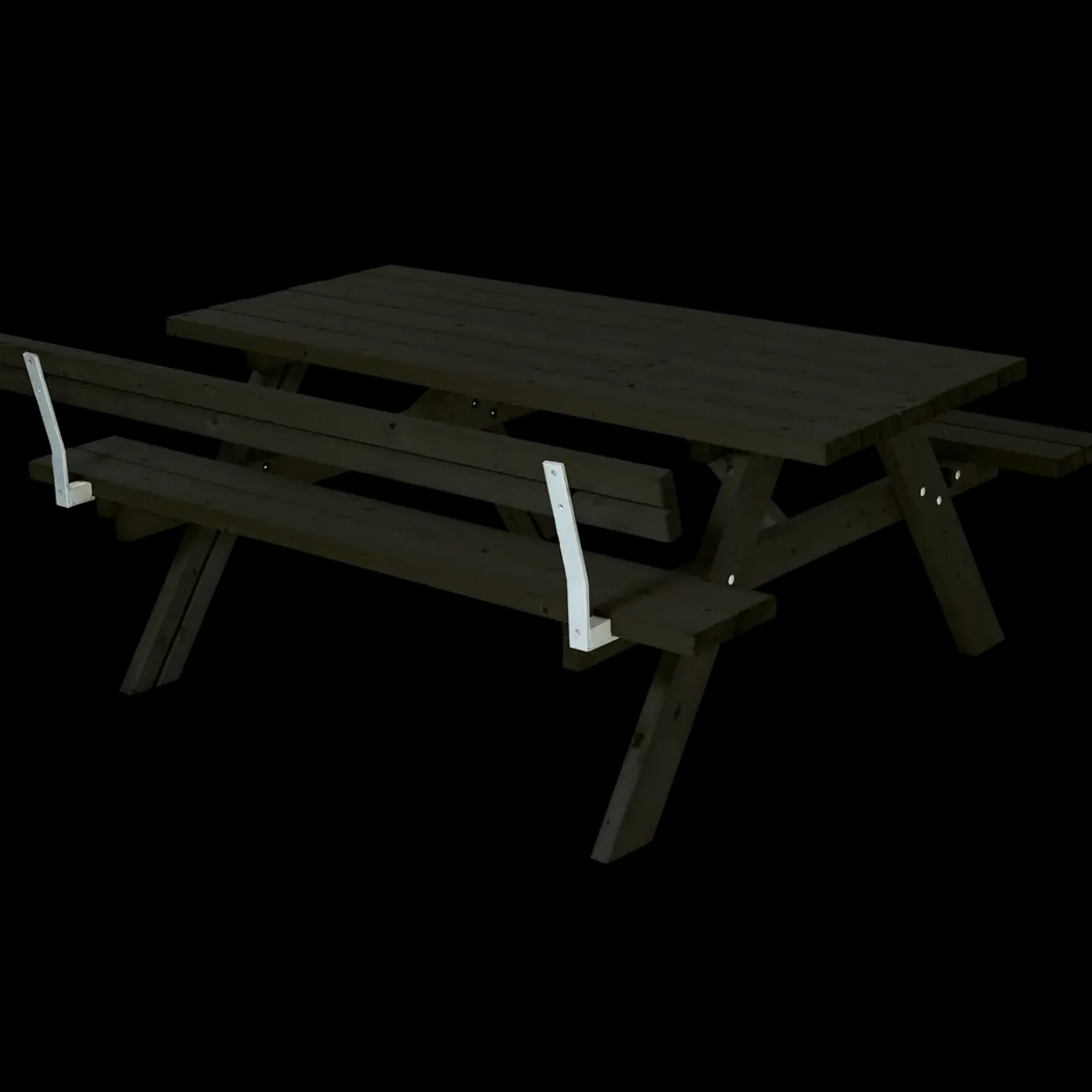 Plus bord/bænkesæt med 1 ryglæn 177 cm trykimp