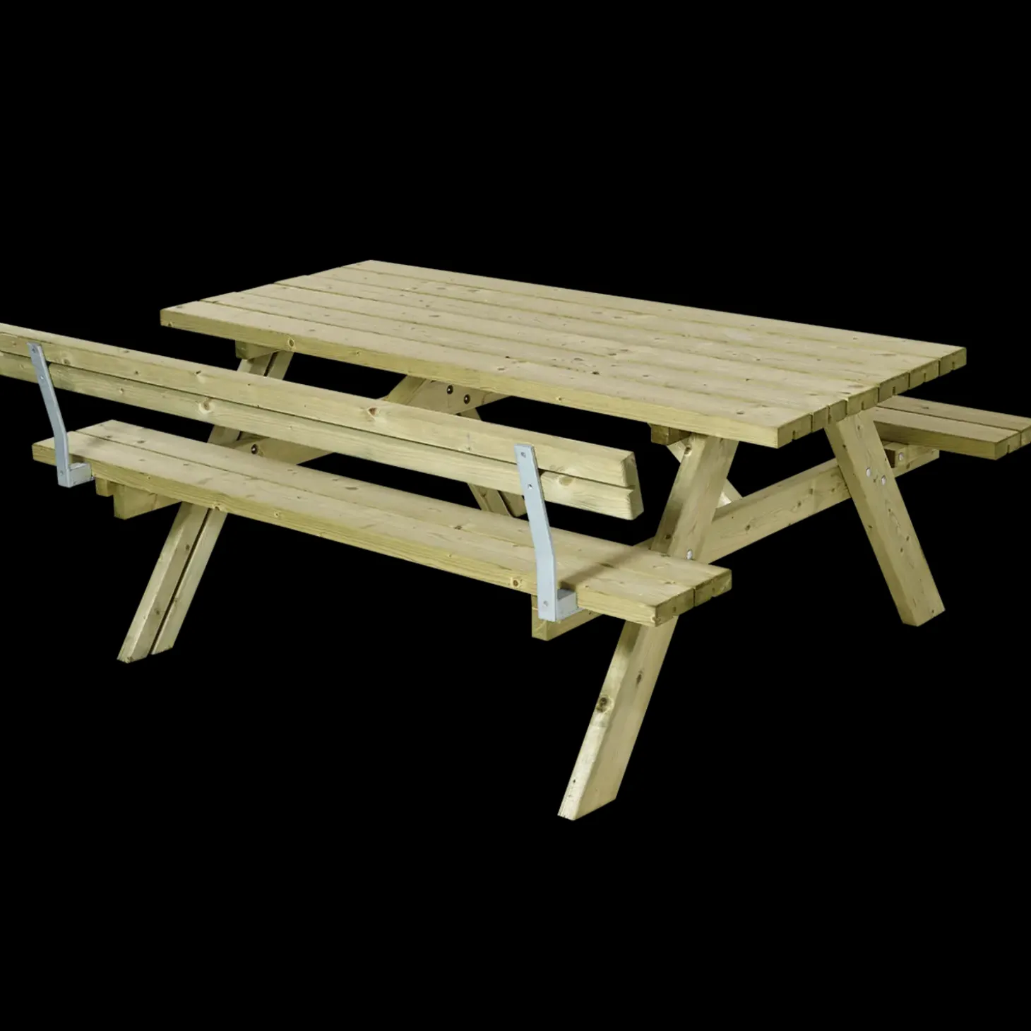 Plus bord/bænkesæt med 1 ryglæn 177 cm trykimp