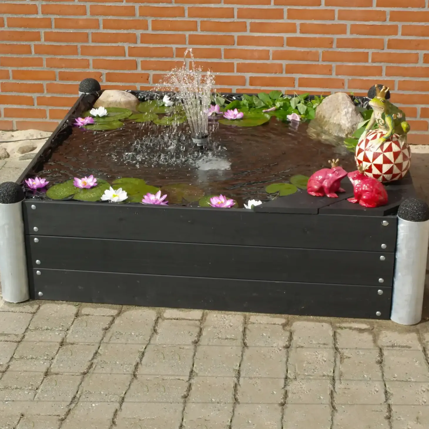 Plus bord/bænkesæt med 2 ryglæn 177 cm trykimp