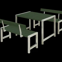 Plus Cafe Plankesæt med 2 ryglæn 127 cm trykimp
