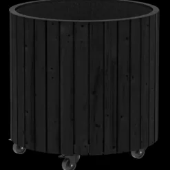 PLUS Circle plantekasse Sort Ø55/55 cm