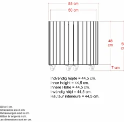 PLUS Circle plantekasse Sort Ø55/55 cm