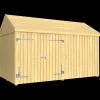 Plus Classic Multi Havehus 10 m²  2 moduler m/dobbeltdør og lukket front