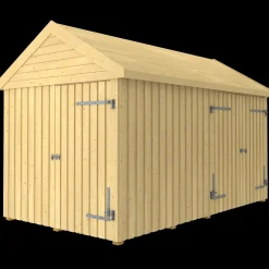 Plus Classic Multi Havehus 10 m²  2 moduler m/enkelt og dobbeltdør inkl. tagpap/alulister/H-stolpefødder