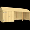 Plus Classic Multi Havehus 14,5 m²  3 moduler m/enkeltdør og åben front