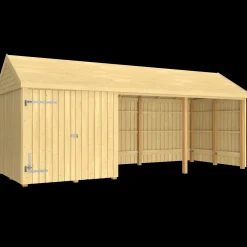 Plus Classic Multi Havehus 14,5 m²  3 moduler m/enkeltdør og åben front