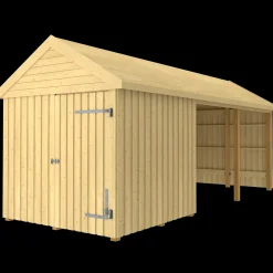 Plus Classic Multi Havehus 14,5 m²  3 moduler m/enkeltdør og åben front