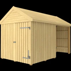 Plus Classic Multi Havehus 10 m²  2 moduler m/enkeltdør og lukket/åben front