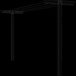 Plus classic tørrestativ 90x185x400 cm sort