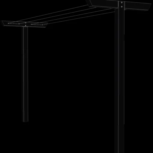 Plus classic tørrestativ 90x185x400 cm sort