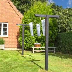 Plus classic tørrestativ 90x185x400 cm sort