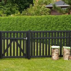 Plus Country enkeltlåge inkl. beslag 100x98 cm sort