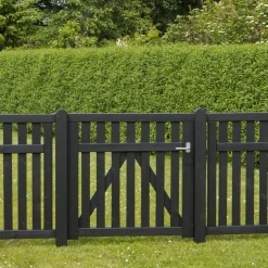 Plus Country enkeltlåge inkl. beslag 100x98 cm sort