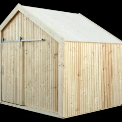 PLUS Cozy legehus 184×208 cm m/bænk ubehandlet inkl. tagpap og alulister
