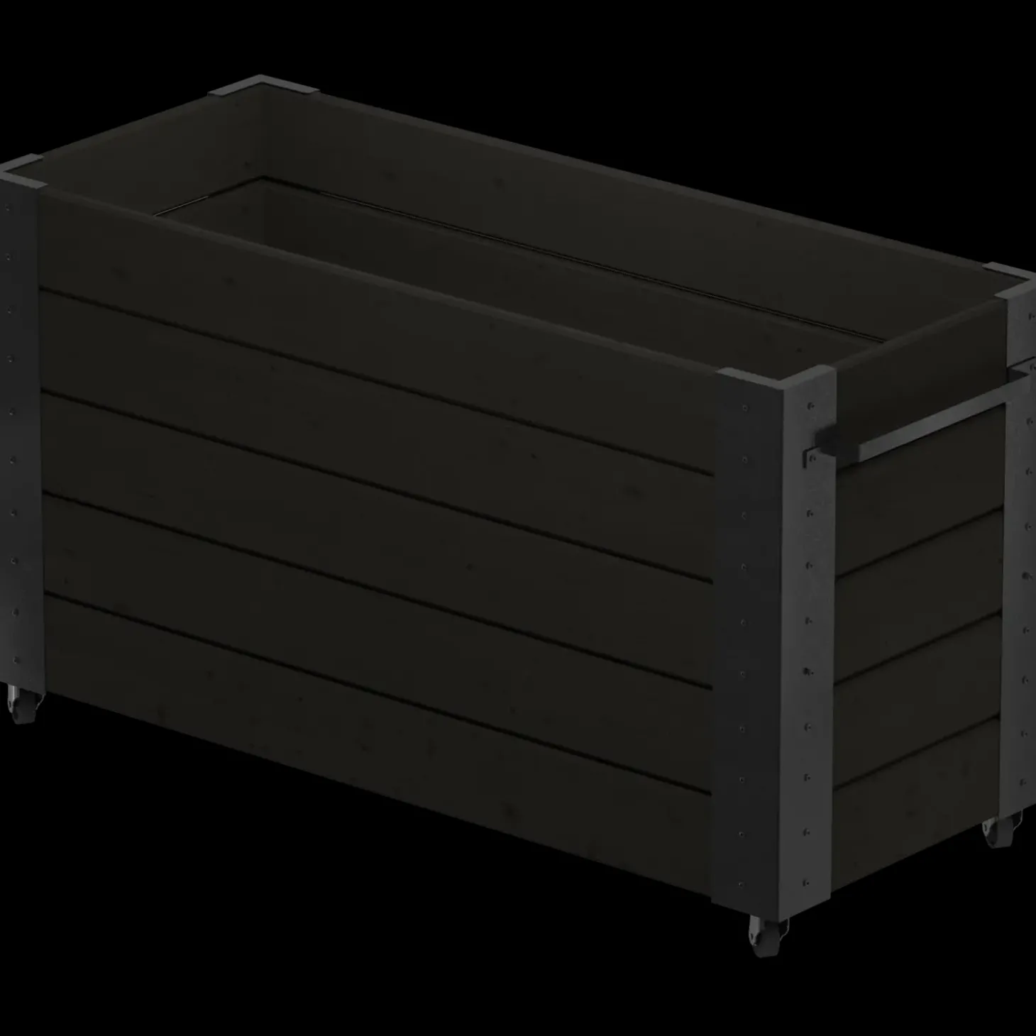 Plus Cubic Blomsterkasse m/hjul 50x120x70 cm