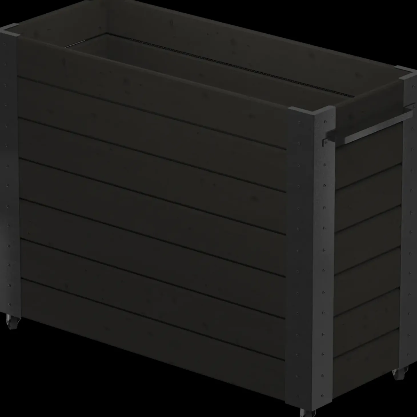 Plus Cubic Blomsterkasse m/hjul 50x120x95 cm