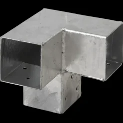 Plus Cubic hjørnebeslag dobbelt til 7x7 cm stolper