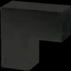 Plus Cubic hjørnebeslag t/stolpe enkelt sort