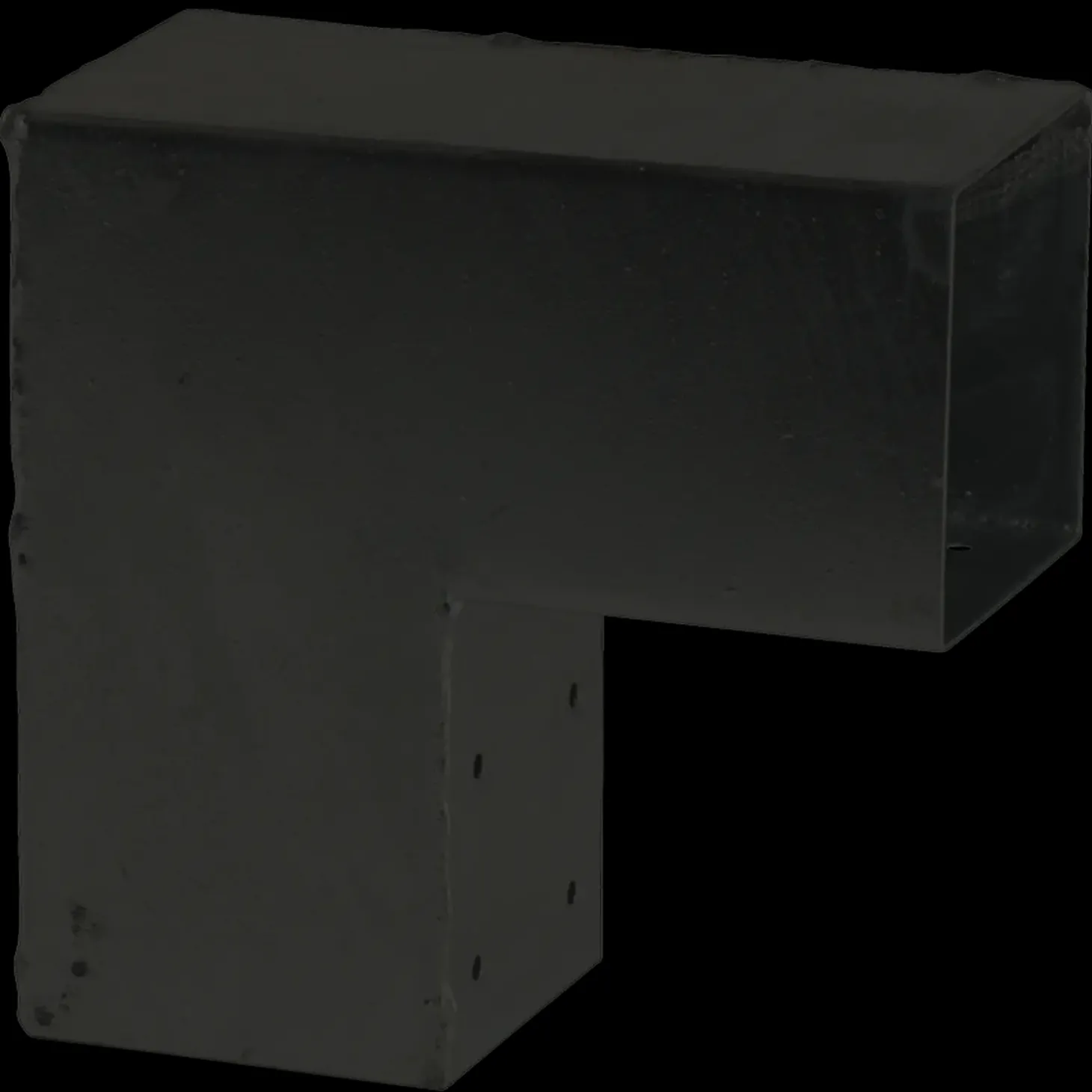 Plus Cubic hjørnebeslag t/stolpe enkelt sort