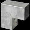 Plus Cubic hjørnebeslag t/stolpe enkelt varmgalvaniseret 7x7 cm