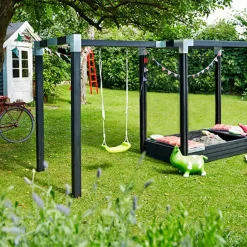 Plus Cubic hjørnebeslag t/stolpe enkelt varmgalvaniseret 7x7 cm