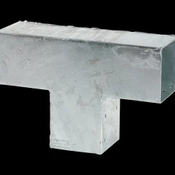 Plus Cubic hjørnebeslag t/stolpe enkelt varmgalvaniseret 7x7 cm