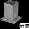 Plus Cubic Stolpefod  9x9 cm stolper  til fundament  m/skruer